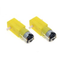 DC BO Gear Motor Dual shaft for Smart Car Robot [2 Pieces]