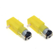 DC BO Gear Motor Dual shaft for Smart Car Robot [2 Pieces]
