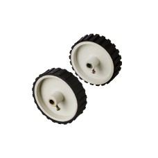 White Tyre / Wheel 7x2 inch for Robotics , DIY, Dc Gear Motor, Robowar [ 2 Pieces ]
