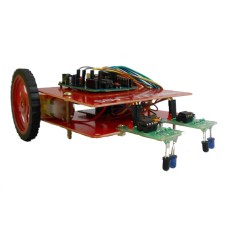 Line Following Robot Using Microcontroller - DIY ( Do It Yourself ) PROJECT Kit  (FULLY ASSEMBLED)
