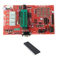 8051 / 8052 Development Board with AT89S52, MAX232 , RTC , AT24C32, ULN2003 IC's