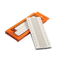 840 Points Bread Board Nickel Plated or Solderless Circuit Test Board, White 
