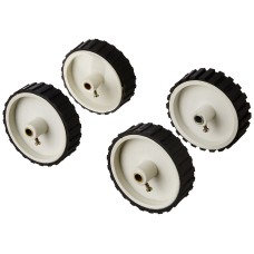 White Tyre / Wheel 7x2 inch for Robotics , DIY,  Dc Gear Motor, Robowar [ 4 Pieces ]