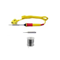 25 Watt Soldering Iron + 50 Grams Solder + 1 Extra Solder Bit  (High Quality)