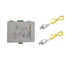 Fully Automatic Water Level Indicator / Controller with Overflow Alarm and Motor Control (2 LED Level Indication) Float sensor based